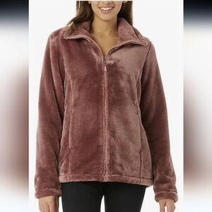 32 Degree Heat Zip Up Plush Sweater